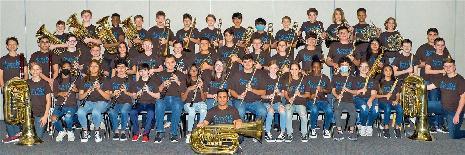 The Spillane Middle School symphonic band, directed by Cole Smith, earned a Citation of Excellence.